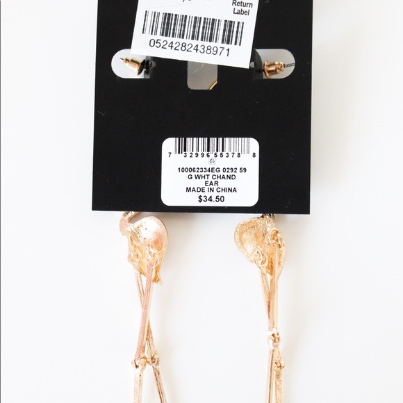 Flamingo Dangle Earrings - Picture 3 of 3